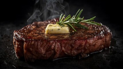Dark Moody: Intense Steak Image