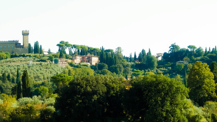 Countryside in Tuscany Italy.