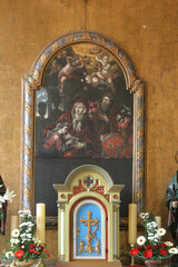 Education of the Virgin Mary, altar painting on the main altar in the parish church of St. Anne in Krizevci, Croatia