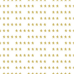 Five stars rating seamless pattern isolated on white background
