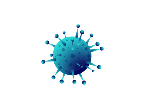 Realistic vector illustration of bacteria and viruses including germs, microbes, gonococcus and coronavirus isolated on white background for science and medicine