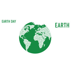 Floral Pattern Earth Illustration Representing Nature Conservation and Earth Day Concept