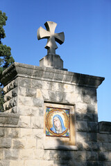 Cross and Our Lady of Sorrows, Stella Maris Church, Mount Carmel, Haifa, Israel