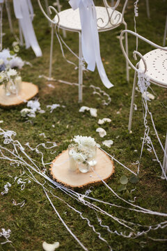 wedding detail after the ceremony 
