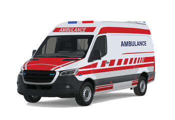 icon transport ambulance public service vector design