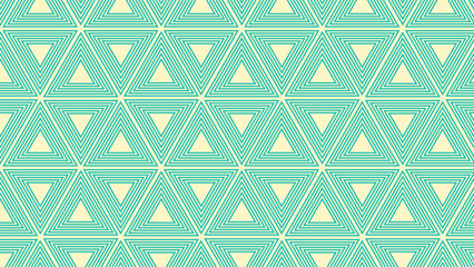 Seamless Geometric Triangle Pattern Toska Krem Modern