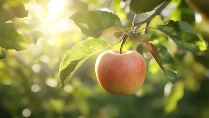 apple fruit food hanging on the tree