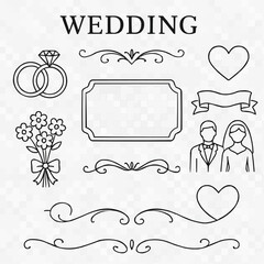 高級感ある枠や装飾のセット