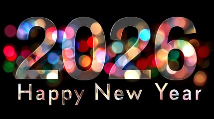 Celebrate the arrival of 2026 with vibrant colors and festive lights. This image captures the spirit of New Year's joy and excitement, perfect for welcoming new beginnings.