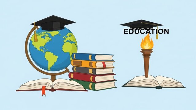 Education and National Values Representations in Illustrative Artwork