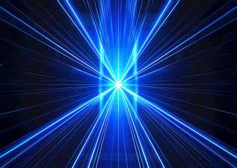 未来的ネオンライトのサイバースペース背景