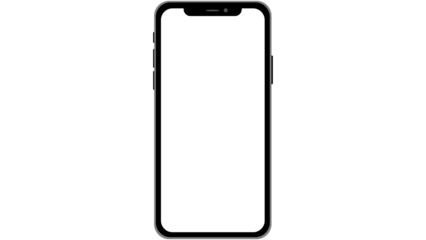smartphone, mobile phone, phone mockup, blank screen, empty screen, touchscreen phone, modern phone, black phone frame, digital device, mobile display, technology, isolated phone, white screen phone, 