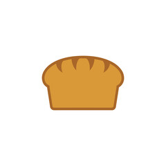 Simple Illustration of a Delicious Loaf of Bread Perfect for Bakery, Food, or Cooking Designs