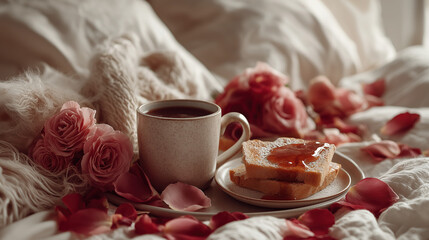 Thanksgiving Christmas Dinner, Roast Chicken with Red Wine Rosemary and Candles, Warm Candlelight Holiday Feast