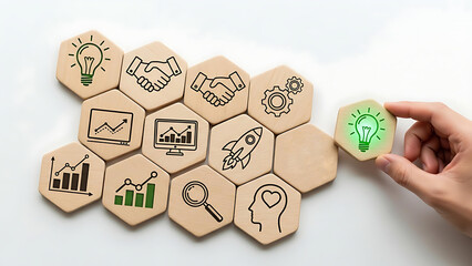 Innovative ideas sparking business growth using problem solving skills, analytics, and creative solutions for companies wanting to invest in their future