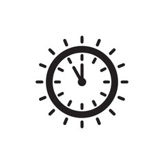 Time is of the essence Vector illustration of a clock with rays emanating out to represent passing time