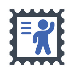 Postage stamp icon