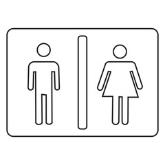 Fototapeta premium Male and Female Restroom Door