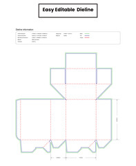 tuck end boxes flip covers dieline template box dieline die lines packaging custom dieline  box cardboard box dieline pizza box dieline printable product packaging layout,
