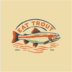 Trout logo design