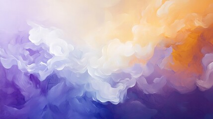 Fototapeta premium Abstract cloudscape, vibrant colors, soft light, dynamic shapes, ethereal scene