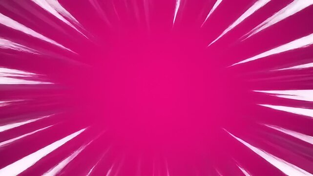 Vibrant Magenta Radial Burst with White Spikes Radiating from Center