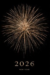 Obraz premium A fireworks is lit up the sky in the new year