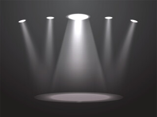 Minimal Spotlight Effect Texture for Professional Graphic Design, Realistic Spotlight Effect Illustration for Product Display