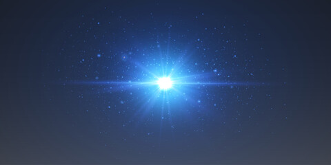 Non-nova explosion of star and dust particles.