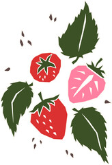 Strawberries with Leaves