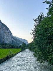 River in Lauterbrunnen Valley