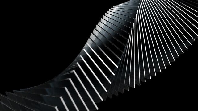 Black glass twist bg rotate endless 4k