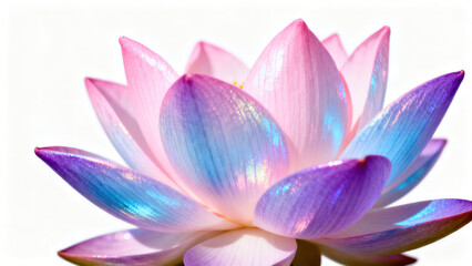 Obraz premium Iridescent Pink-Purple Gradient Lotus Visual Art Photography