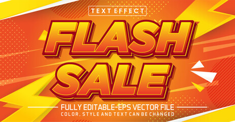 Flash sale font Text effect editable