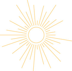 Obraz premium Graphic Sun