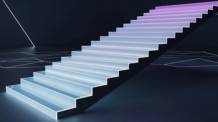 “smooth neon multi-line flow, glowing color streams, futuristic tech motion background