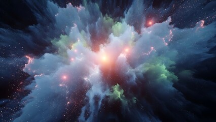 “smooth neon multi-line flow, glowing color streams, futuristic tech motion background