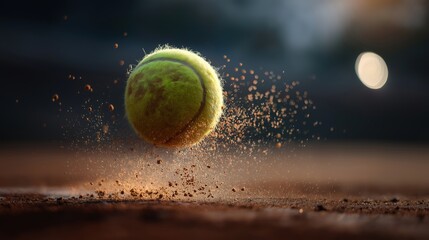 High-quality tennis ball for professional sports, training, and recreational play, featuring durable construction, vibrant color, and optimal bounce for athletes and enthusiasts