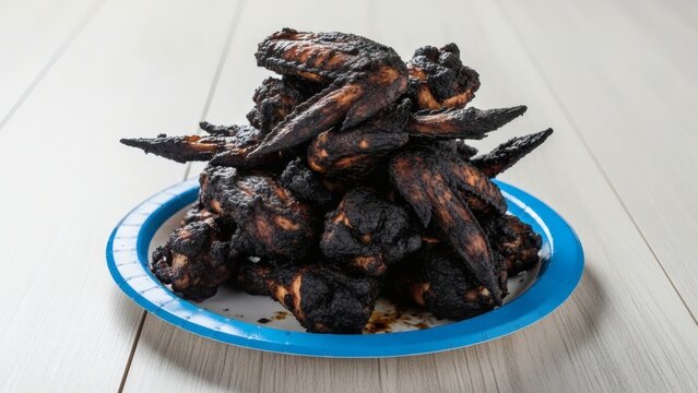 Charred Chicken Wings An OOPS in the Kitchen Crispy or Burnt You decide.
