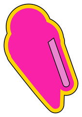Icecream Shape Sticker