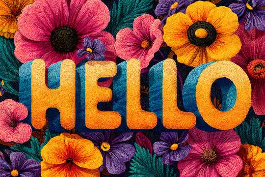 Goodbye 2025 Hello 2026. Groovy New Year retro lettering. Psychedelic 70s abstract typography. Vintage floral illustration for greeting card, t-shirt, party design.