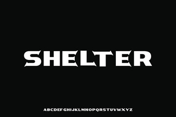 Display alphabet font vector design suitable for headline, poster, logo, magazine and many more