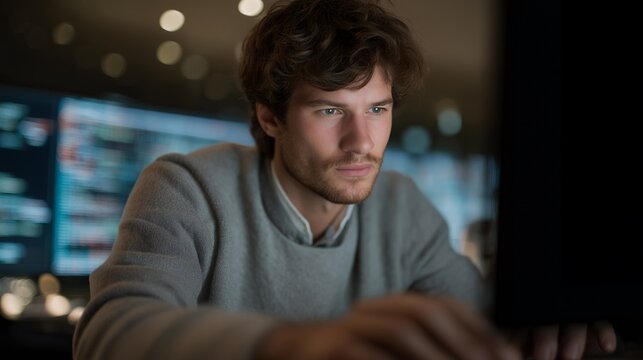 A cybersecurity analyst taking control of a network breach via rapid command-line inputs, streams of red alerts turning green — digital defense, system stability, and real-time threat mitigation.