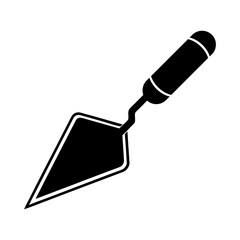 Construction Trowel Vector Icon for Brick Work.