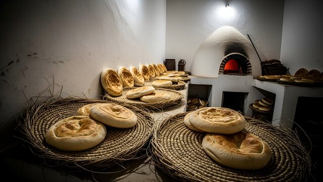 Rustic Moroccan Bakery with Fresh Khobz