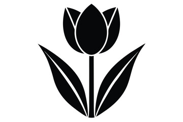 tulip flower vector icon