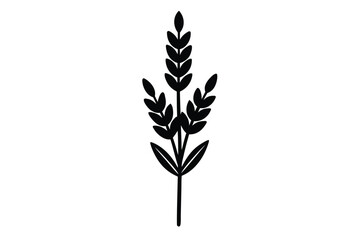 lavender stem vector icon