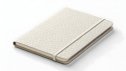 Off full hd 4k stock image download white textured notebook with elastic band on white background