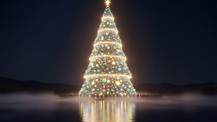 Lighting christmas tree