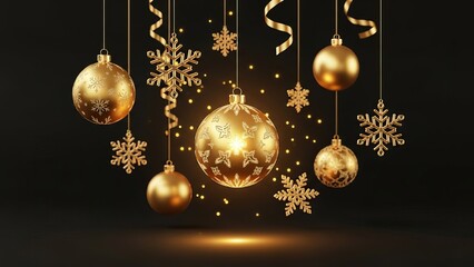 Luxury Gold Christmas pattern